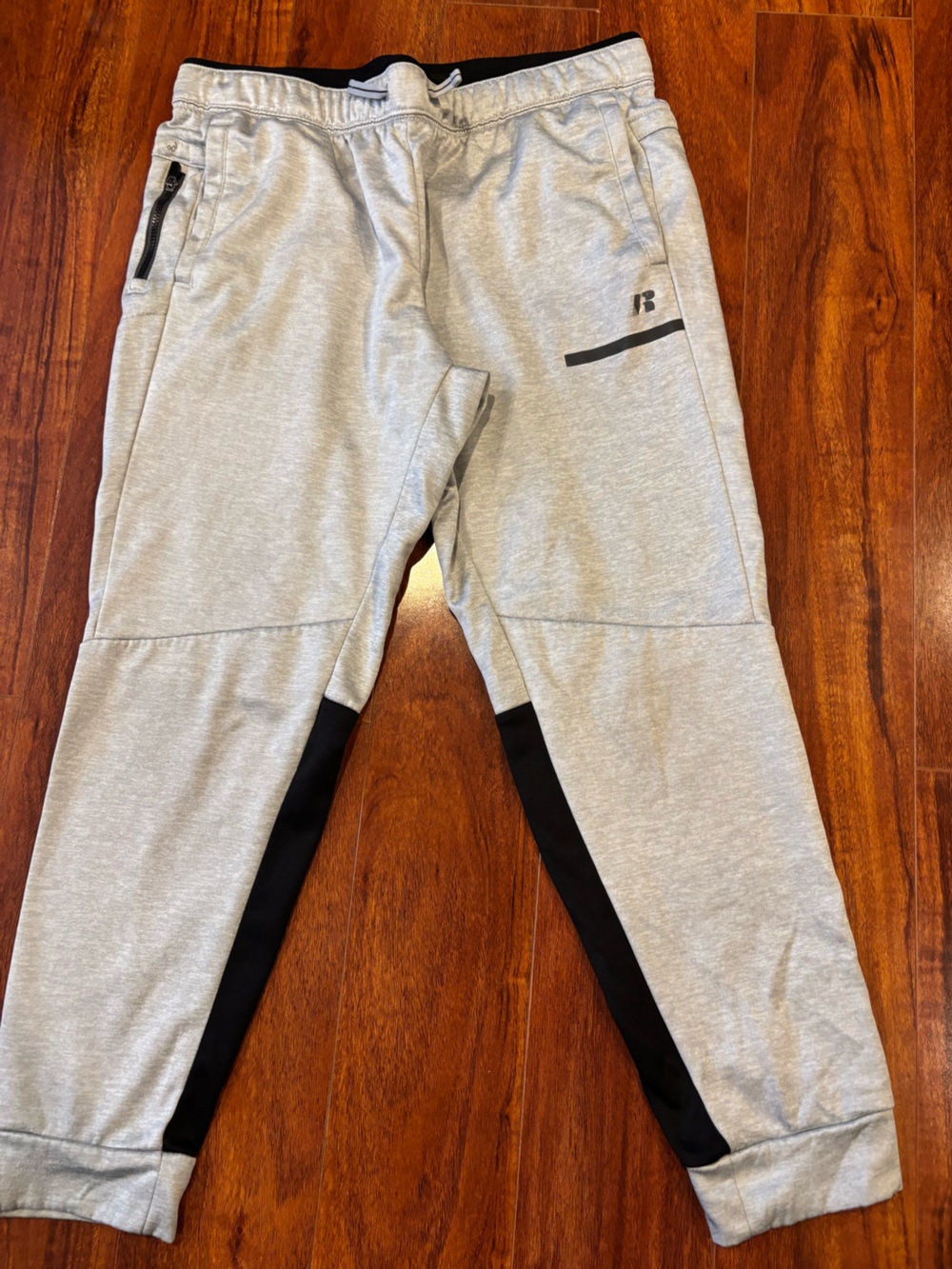 Russell Athletic Gray and Black Jogger Pants